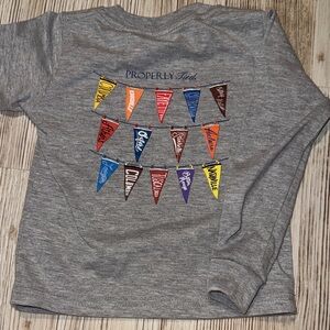 Properly Tied Kids Gray Long Sleeve Graphic Tee